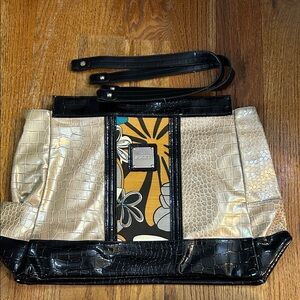 MICHE Lives LYNETTE Rare Classic Shell Brown Tan Orange w/ handles